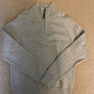 Crewcuts boys quarter zip sweater, grey, never worn